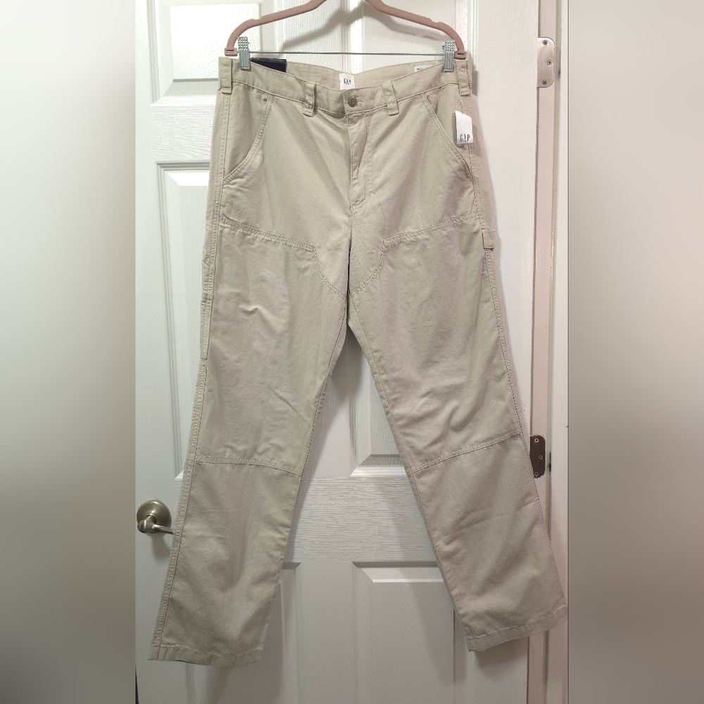NWT Gap Utility Carpenter Pants Khaki 34x32